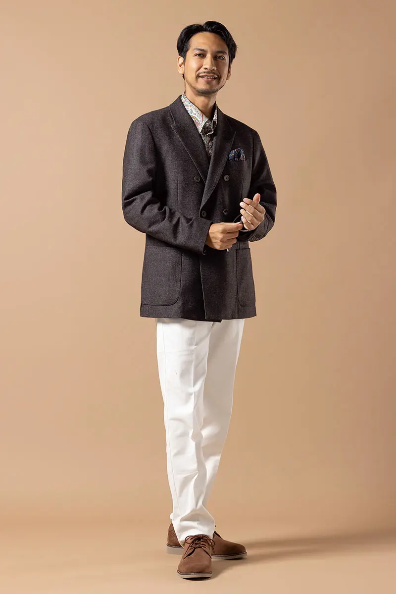 【定価15万】イタリア製 セルッティ カシミヤ混 ダブルジャケット 50 XL Bishu Double Jacket Style | NOMINATE